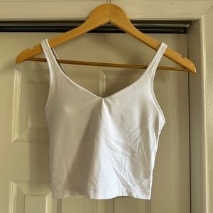 White Lulu Lemon Align Tank
